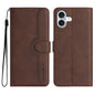 Heart Pattern Skin Feel Leather Phone Case, iPhone 16e, For iPhone 16 Pro Max, For iPhone 16 Pro, For iPhone 16 Plus