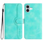 Heart Pattern Skin Feel Leather Phone Case, For iPhone Air, For iPhone 16 Pro Max, For iPhone 16 Pro, For iPhone 16 Plus