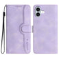 Heart Pattern Skin Feel Leather Phone Case, For iPhone Air, For iPhone 16 Pro Max, For iPhone 16 Pro, For iPhone 16 Plus