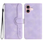 Heart Pattern Skin Feel Leather Phone Case, For iPhone 16, For iPhone 15 Pro Max, For iPhone 15 Pro, For iPhone 15 Plus