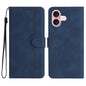 Heart Pattern Skin Feel Leather Phone Case, For iPhone 16, For iPhone 15 Pro Max, For iPhone 15 Pro, For iPhone 15 Plus