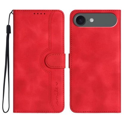 Heart Pattern Skin Feel Leather Phone Case, For iPhone 17 Pro Max, For iPhone 17 Pro, For iPhone 17, For iPhone Air