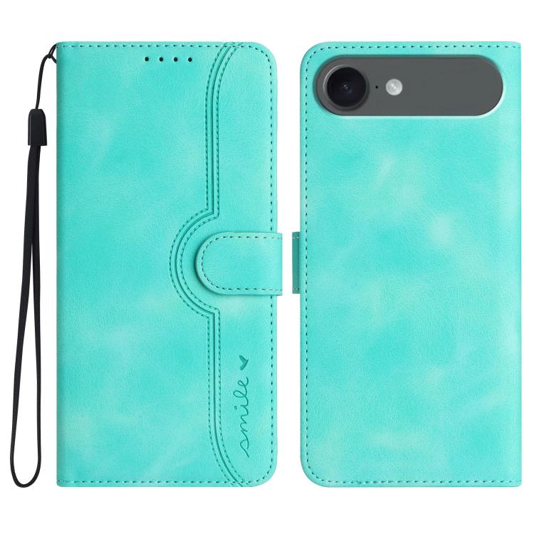 Heart Pattern Skin Feel Leather Phone Case, For iPhone Air, For iPhone 16 Pro Max, For iPhone 16 Pro, For iPhone 16 Plus