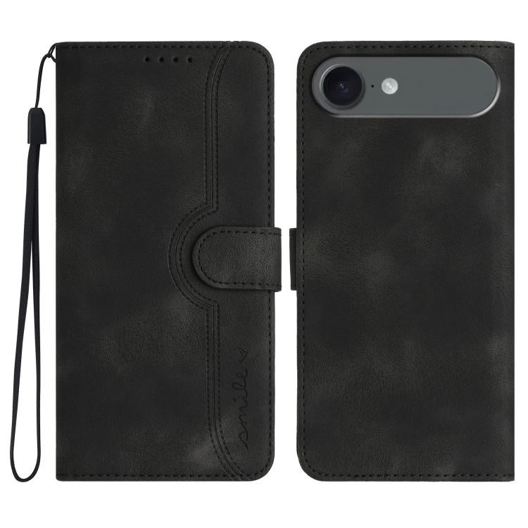 Heart Pattern Skin Feel Leather Phone Case, For iPhone Air, For iPhone 16 Pro Max, For iPhone 16 Pro, For iPhone 16 Plus