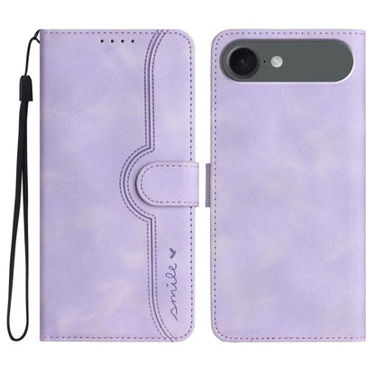 Heart Pattern Skin Feel Leather Phone Case, For iPhone Air, For iPhone 16 Pro Max, For iPhone 16 Pro, For iPhone 16 Plus