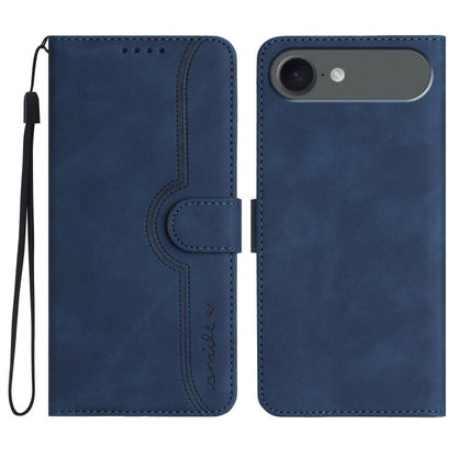 Heart Pattern Skin Feel Leather Phone Case, For iPhone Air, For iPhone 16 Pro Max, For iPhone 16 Pro, For iPhone 16 Plus