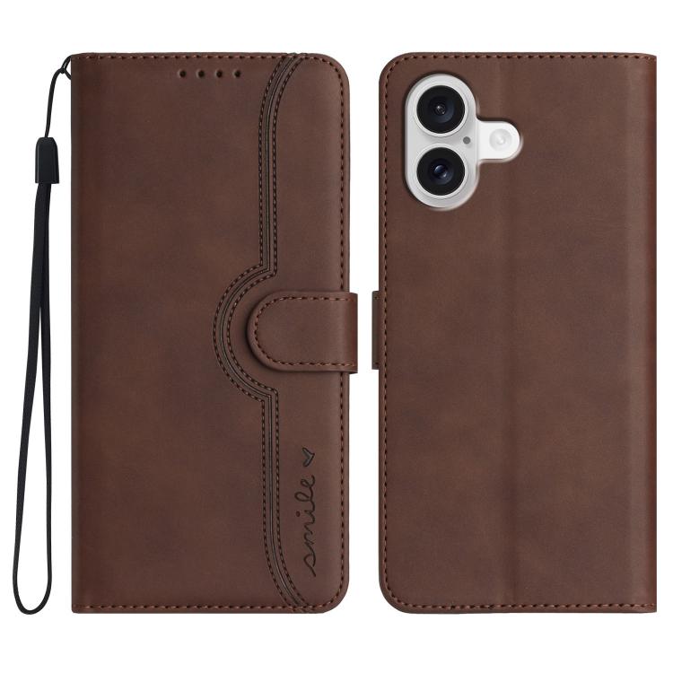 Heart Pattern Skin Feel Leather Phone Case, For iPhone 17e / 16e, For iPhone 17 Pro Max, For iPhone 17 Pro, For iPhone 17