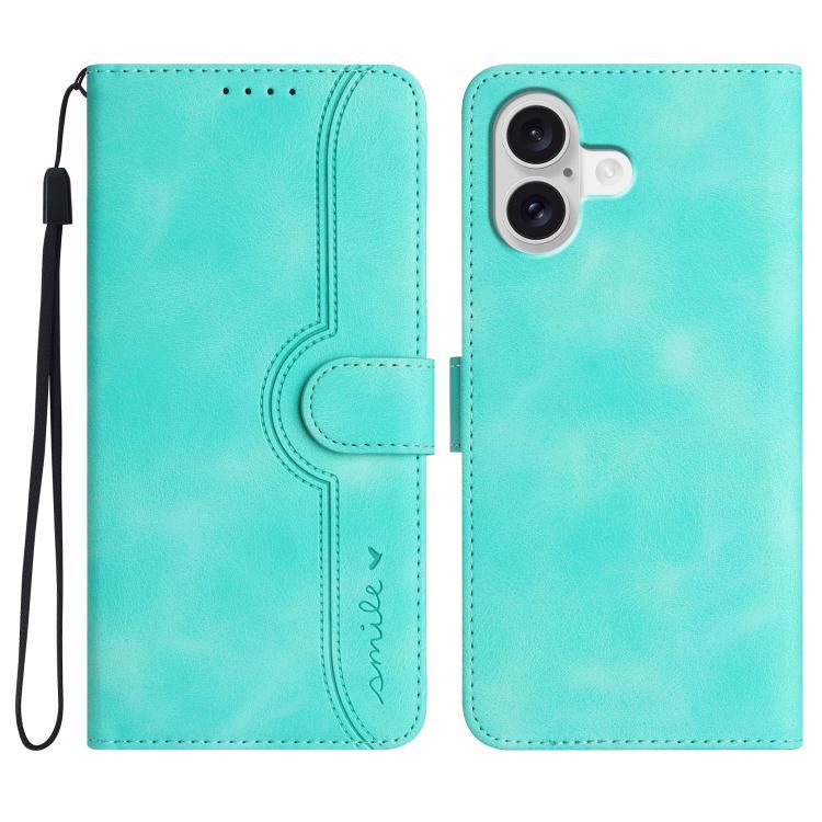 Heart Pattern Skin Feel Leather Phone Case, For iPhone 17 Pro Max, For iPhone 17 Pro, For iPhone 17, For iPhone Air