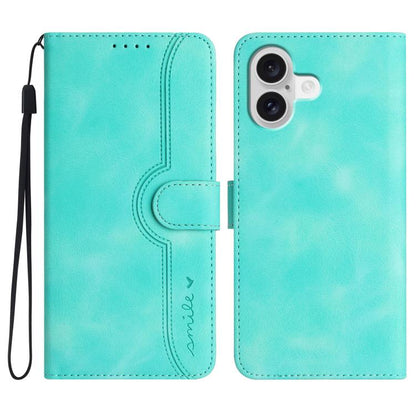 Heart Pattern Skin Feel Leather Phone Case, For iPhone 17 Pro Max, For iPhone 17 Pro, For iPhone 17, For iPhone Air