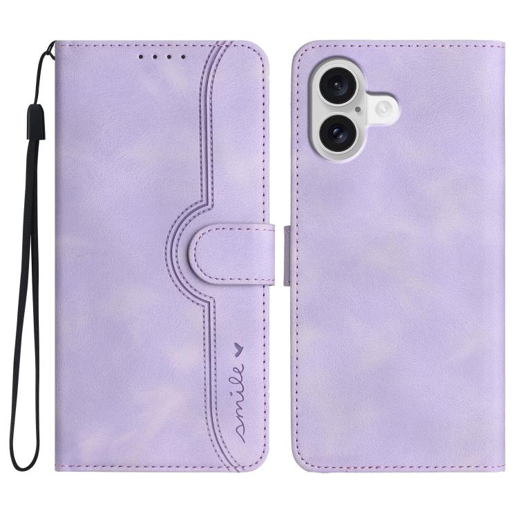 Heart Pattern Skin Feel Leather Phone Case, For iPhone 17 Pro Max, For iPhone 17 Pro, For iPhone 17, For iPhone Air