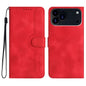 Heart Pattern Skin Feel Leather Phone Case, For iPhone 17e / 16e, For iPhone 17 Pro Max, For iPhone 17 Pro, For iPhone 17