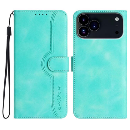 Heart Pattern Skin Feel Leather Phone Case, For iPhone 17e / 16e, For iPhone 17 Pro Max, For iPhone 17 Pro, For iPhone 17