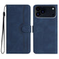 Heart Pattern Skin Feel Leather Phone Case, For iPhone 17e / 16e, For iPhone 17 Pro Max, For iPhone 17 Pro, For iPhone 17