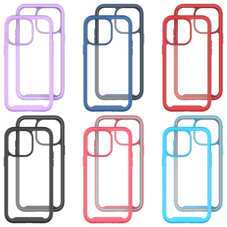 Starry Sky Solid Color Shockproof TPU Clear PC Phone Case