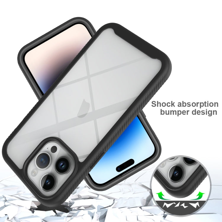 Starry Sky Solid Color Shockproof TPU Clear PC Phone Case