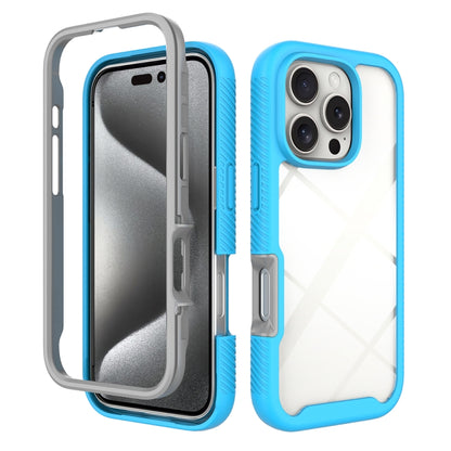 Starry Sky Solid Color Shockproof TPU Clear PC Phone Case, For iPhone 16 Pro Max, For iPhone 16 Pro, For iPhone 16 Plus, For iPhone 16