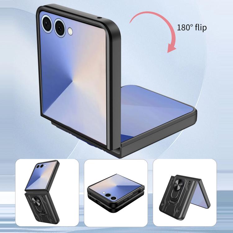 Magnetic Holder TPU+PC Phone Case, For Samsung Galaxy Z Flip7, For Samsung Galaxy Z Flip6 / Flip7 FE, For Samsung Galaxy Z Flip5