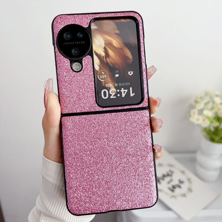 Gradient Color Glitter Shockproof Protective Phone Case, For OPPO Find N3 Flip