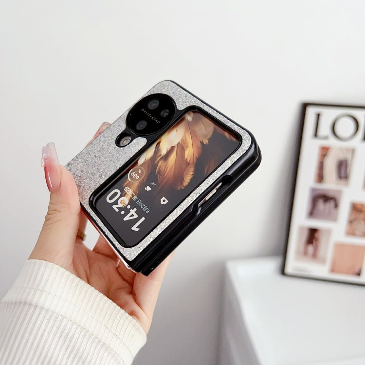 Gradient Color Glitter Shockproof Protective Phone Case, For OPPO Find N3 Flip