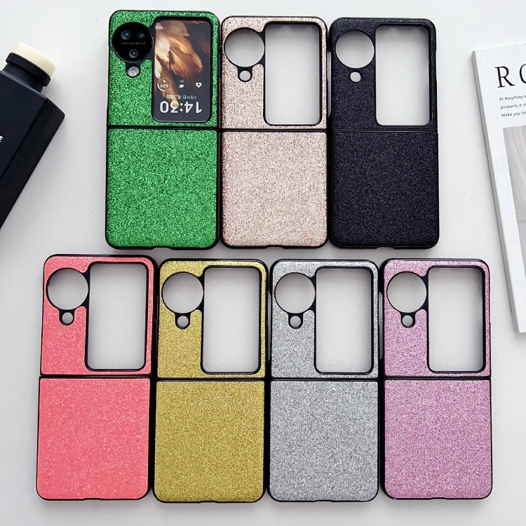 Gradient Color Glitter Shockproof Protective Phone Case, For OPPO Find N3 Flip