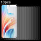 10pcs 0.26mm 9H 2.5D Tempered Glass Film, For OPPO Reno12 F 4G / A3 Energy / F27, For OPPO K12x / Reno12 F 5G / A3, For OPPO A2x / A1i 5G, For OPPO Reno11 China, For OPPO A2, For OPPO A2m, For OPPO A74 4G