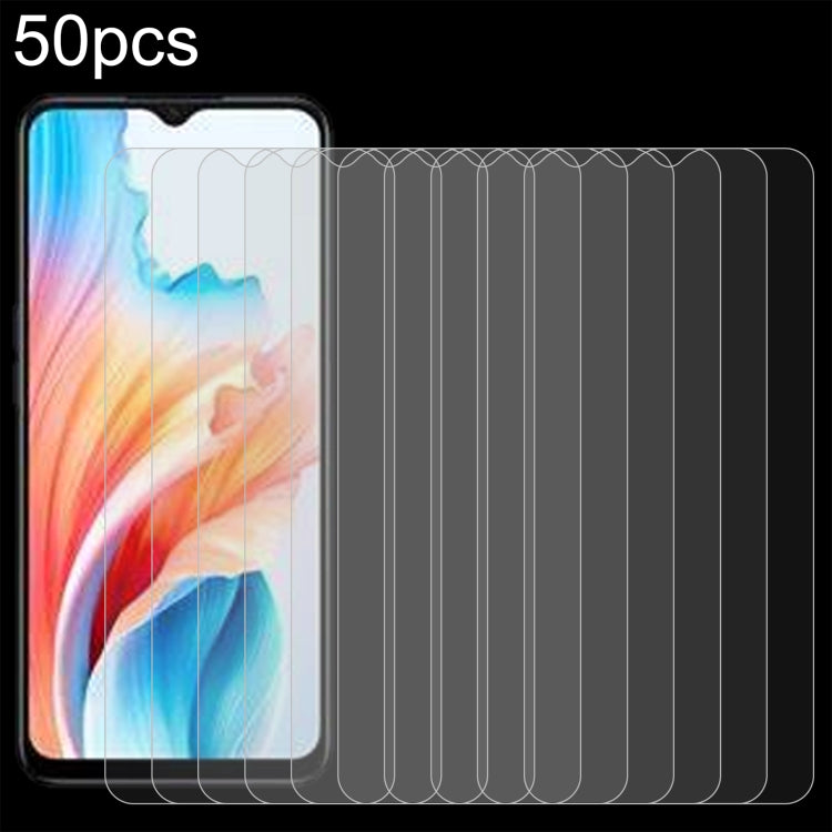 50pcs 0.26mm 9H 2.5D Tempered Glass Film