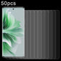 50pcs 0.26mm 9H 2.5D Tempered Glass Film, For OPPO Reno12 F 4G / A3 Energy / F27, For OPPO K12x / Reno12 F 5G / A3, For OPPO Reno12 Pro, For OPPO A2x / A1i 5G, For OPPO Reno11 China, For OPPO A2, For OPPO A2m, For OPPO A74 4G