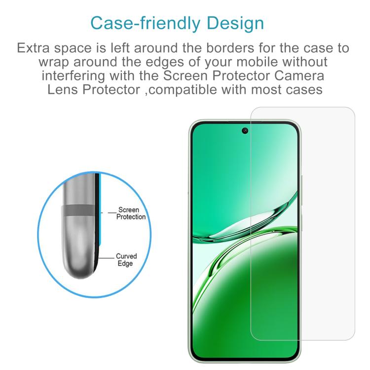 50pcs 0.26mm 9H 2.5D Tempered Glass Film