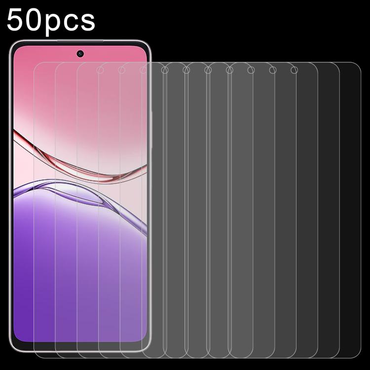 50pcs 0.26mm 9H 2.5D Tempered Glass Film