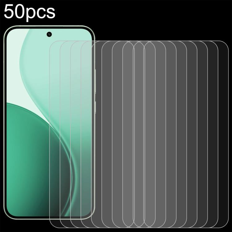 50pcs 0.26mm 9H 2.5D Tempered Glass Film