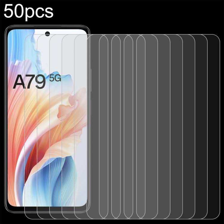 50pcs 0.26mm 9H 2.5D Tempered Glass Film