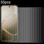 50pcs 0.26mm 9H 2.5D Tempered Glass Film