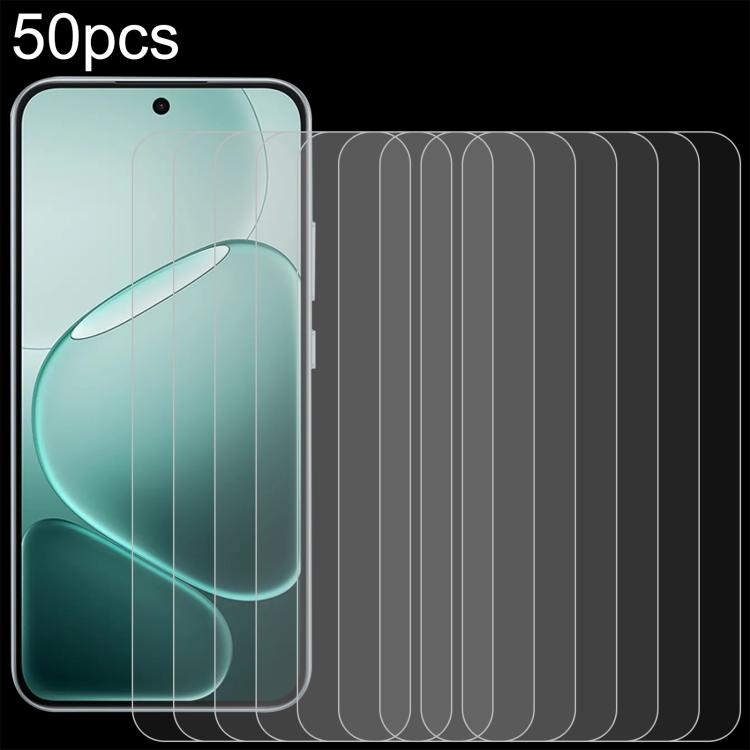 50pcs 0.26mm 9H 2.5D Tempered Glass Film