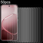 50pcs 0.26mm 9H 2.5D Tempered Glass Film