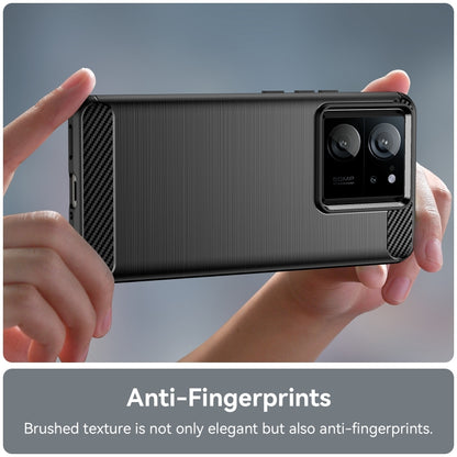 Brushed Texture Carbon Fiber TPU Phone Case