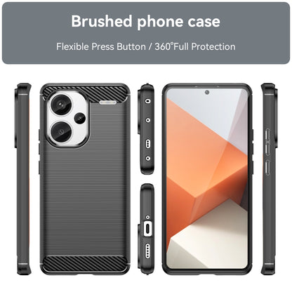 Brushed Texture Carbon Fiber TPU Phone Case