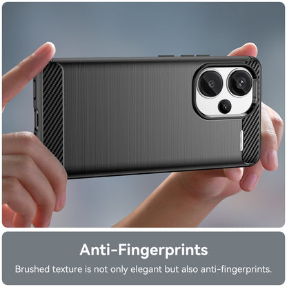 Brushed Texture Carbon Fiber TPU Phone Case