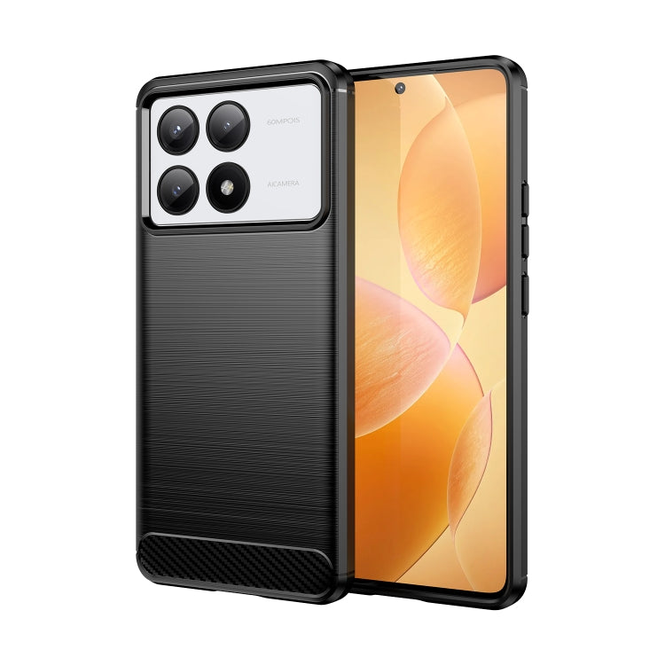 Brushed Texture Carbon Fiber TPU Phone Case, For Xiaomi Poco X6 Neo, For Xiaomi Redmi 13C 5G, For Xiaomi Redmi K70E, For Xiaomi Poco X6 Pro 5G, For Xiaomi Poco C65, For Xiaomi 14 Pro, For Xiaomi 14, For Xiaomi Redmi Note 13 5G