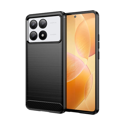 Brushed Texture Carbon Fiber TPU Phone Case, For Xiaomi Poco X6 Neo, For Xiaomi Redmi 13C 5G, For Xiaomi Redmi K70E, For Xiaomi Poco X6 Pro 5G, For Xiaomi Poco C65, For Xiaomi 14 Pro, For Xiaomi 14, For Xiaomi Redmi Note 13 5G