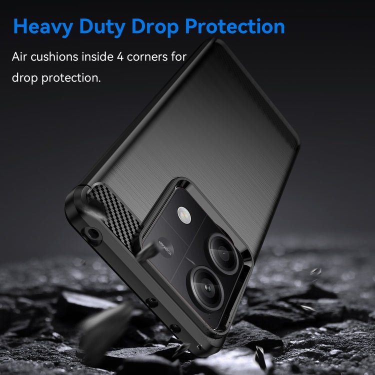 Brushed Texture Carbon Fiber TPU Phone Case, For Xiaomi Poco X6 Neo, For Xiaomi Redmi 13C 5G, For Xiaomi Redmi K70E, For Xiaomi Poco X6 Pro 5G, For Xiaomi Poco C65, For Xiaomi 14 Pro, For Xiaomi 14, For Xiaomi Redmi Note 13 5G