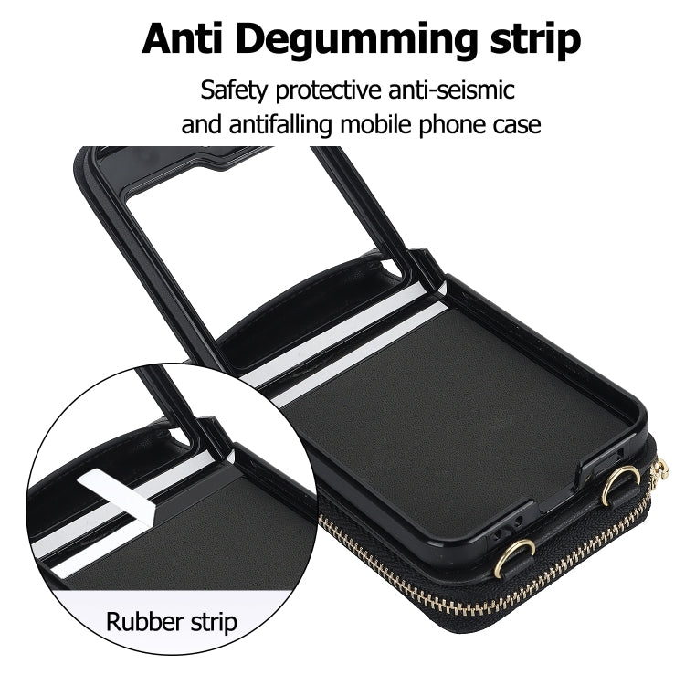 Rhombic Texture Card Bag Phone Case with Dual Lanyard