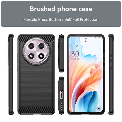 Carbon Fiber Brushed Texture TPU Phone Case, For OPPO A2 Pro, For OPPO A58 4G, For OPPO K11 5G, For OPPO Find X8 Pro