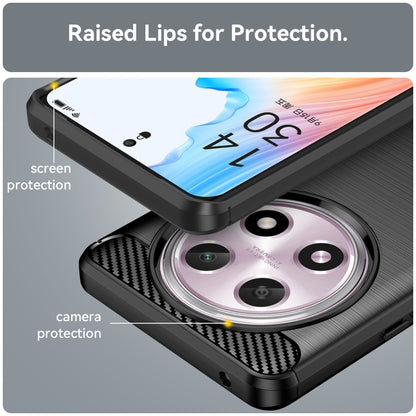 Carbon Fiber Brushed Texture TPU Phone Case, For OPPO A2 Pro, For OPPO A58 4G, For OPPO K11 5G, For OPPO Find X8 Pro
