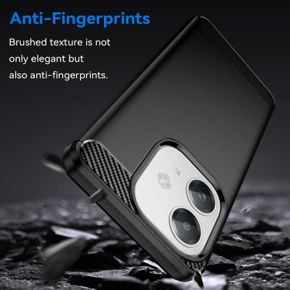 Carbon Fiber Brushed Texture TPU Phone Case, For OPPO A3x 5G India, For OPPO A3 Energy, For OPPO Reno12 F 4G, For OPPO Reno12 F 5G, For OPPO A3 Pro India, For OPPO Reno12 Pro Global, For OPPO Reno12 Global, For OPPO A60