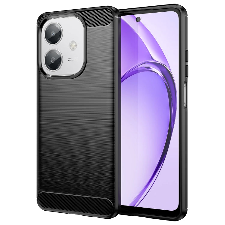 Carbon Fiber Brushed Texture TPU Phone Case, For OPPO A3x 5G India, For OPPO A3 Energy, For OPPO Reno12 F 4G, For OPPO Reno12 F 5G, For OPPO A3 Pro India, For OPPO Reno12 Pro Global, For OPPO Reno12 Global, For OPPO A60