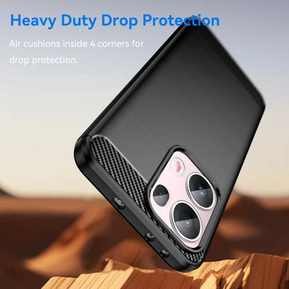 Carbon Fiber Brushed Texture TPU Phone Case, For OPPO Reno13 Pro Global, For OPPO Reno13 Global, For OPPO Reno13 F 5G, For OPPO Find X8, For OPPO A3x 5G India, For OPPO A3 Energy, For OPPO Reno12 F 4G, For OPPO Reno12 F 5G