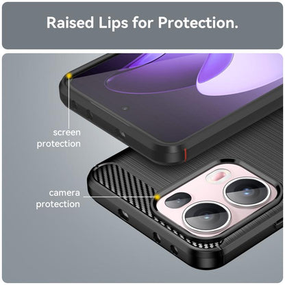 Carbon Fiber Brushed Texture TPU Phone Case, For OPPO Reno13 Pro Global, For OPPO Reno13 Global, For OPPO Reno13 F 5G, For OPPO Find X8, For OPPO A3x 5G India, For OPPO A3 Energy, For OPPO Reno12 F 4G, For OPPO Reno12 F 5G