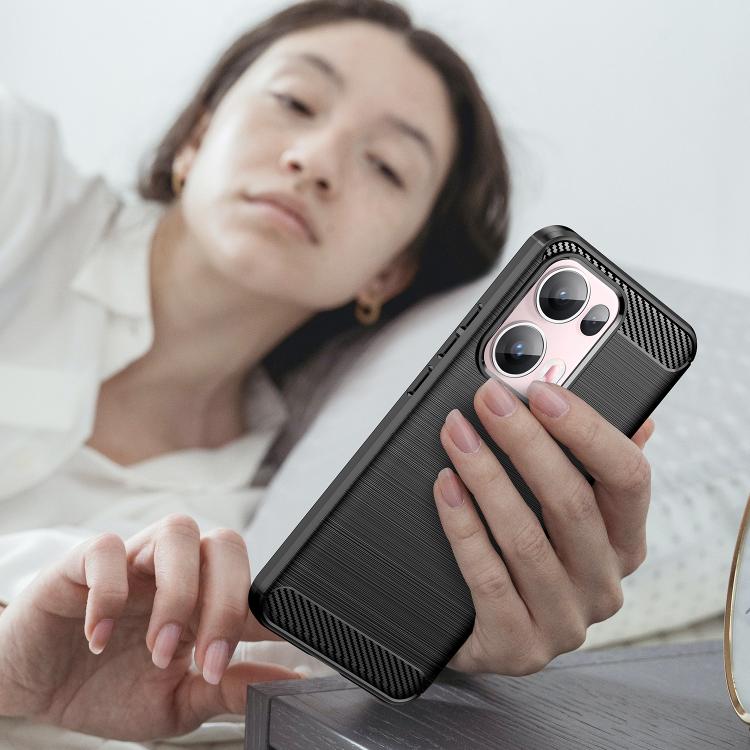 Carbon Fiber Brushed Texture TPU Phone Case, For OPPO Reno13 Pro Global, For OPPO Reno13 Global, For OPPO Reno13 F 5G, For OPPO Find X8, For OPPO A3x 5G India, For OPPO A3 Energy, For OPPO Reno12 F 4G, For OPPO Reno12 F 5G