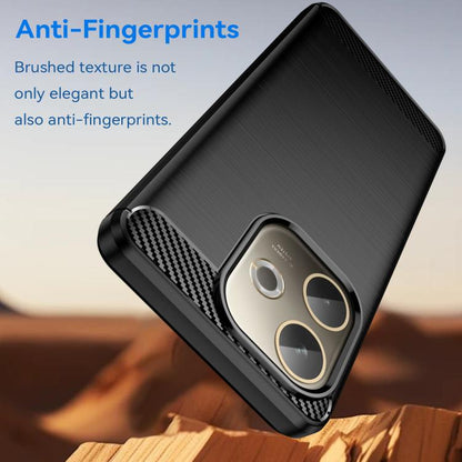 Carbon Fiber Brushed Texture TPU Phone Case
