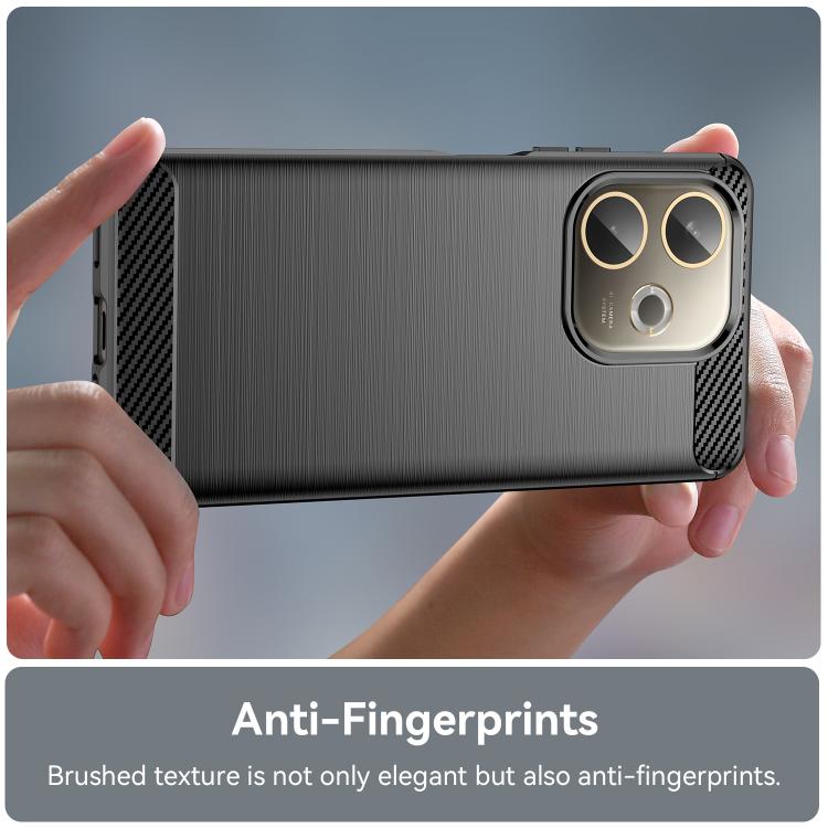 Carbon Fiber Brushed Texture TPU Phone Case